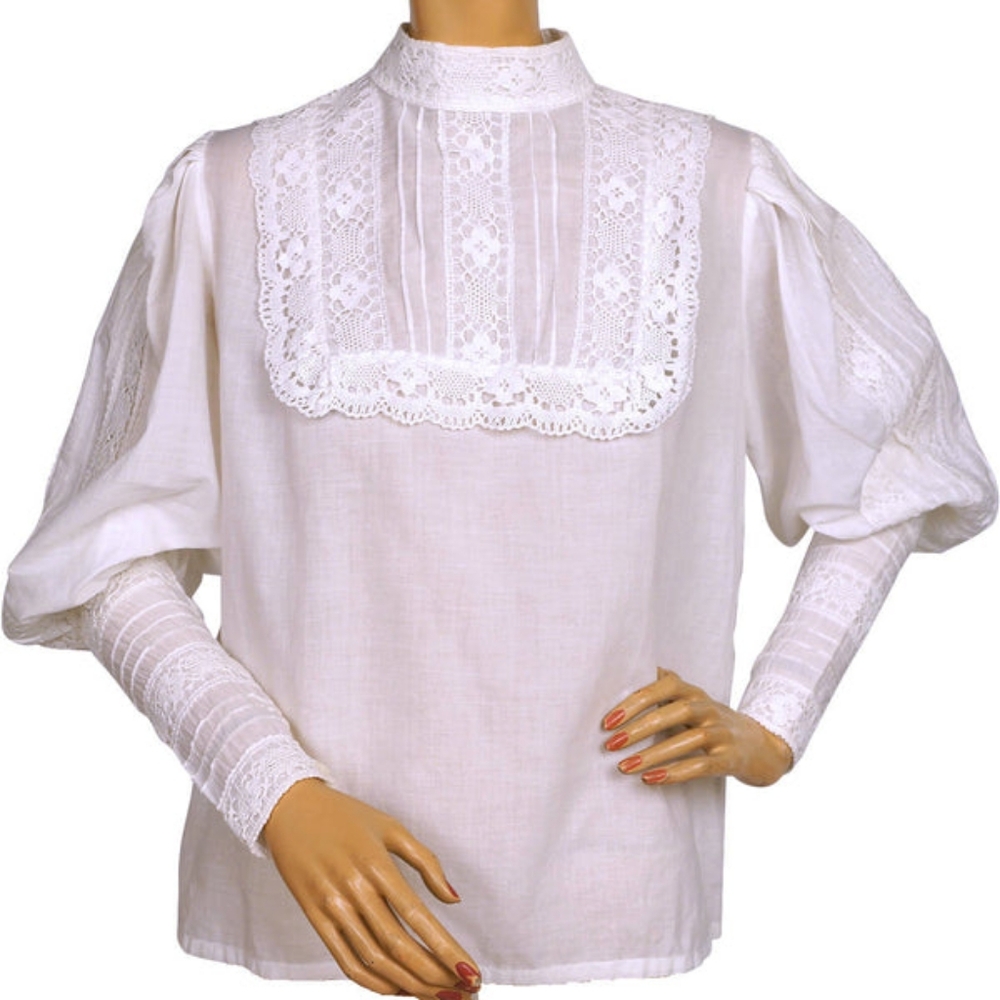 Vintage Laura Ashley Victorian style blouse